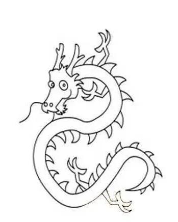一步一步教你画中国龙简单图片大全欣赏
