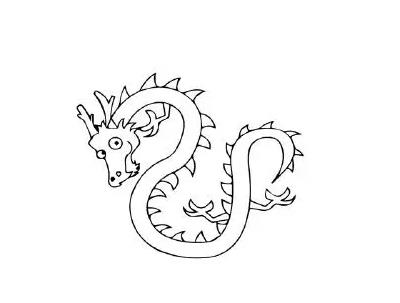 一步一步教你画中国龙简单图片大全欣赏