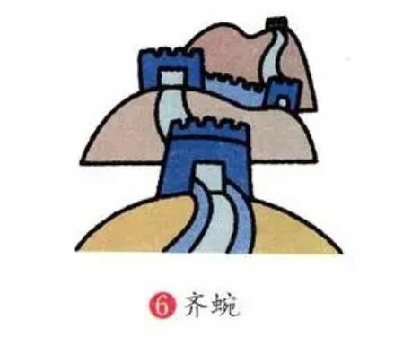 一步一步教你画长城图片简笔画教程