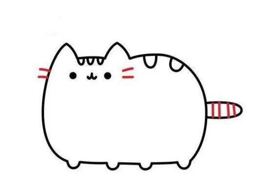 如何画一只简单的猫简笔画图片欣赏