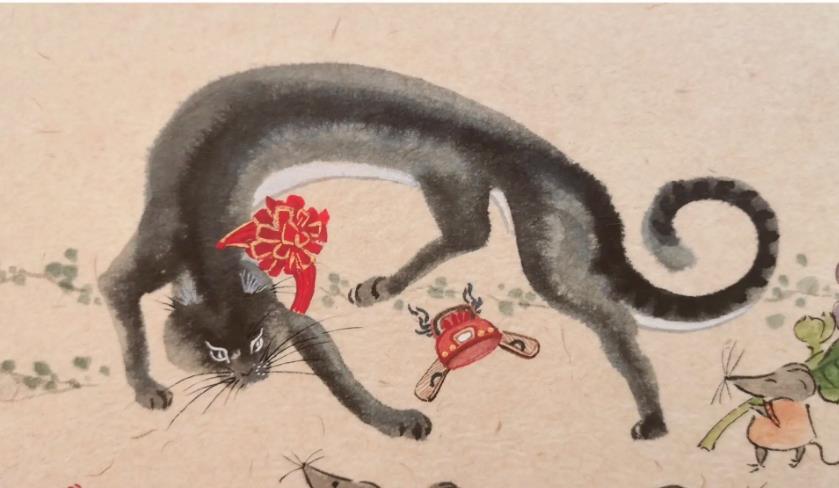 【简笔画】老鼠抬花轿简笔画图片大全