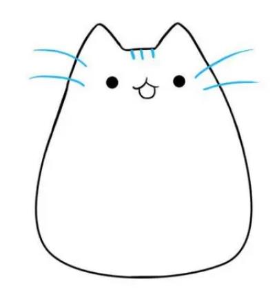 简单又漂亮的猫咪画法图片可爱欣赏