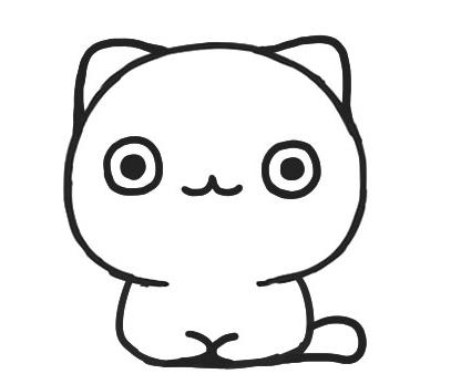 简单又漂亮的猫咪画法图片可爱欣赏