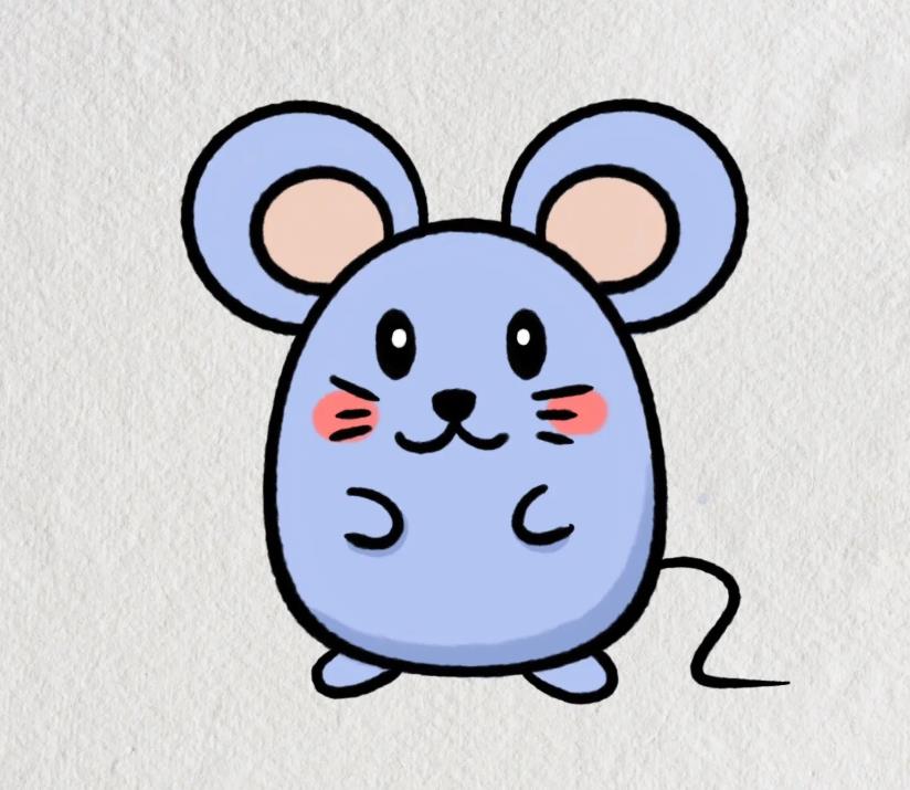 【简笔画】生肖鼠简笔画画法大全