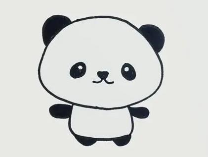 画熊猫最简单的画法又好看又漂亮图片欣赏