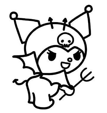 一步一步画库洛米简笔画图片欣赏