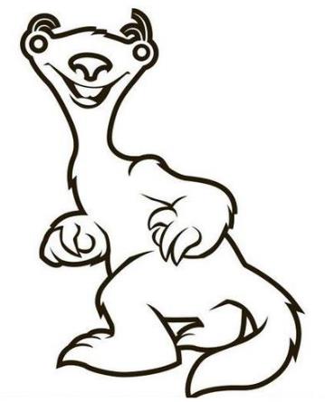 冰川时代里面的树懒怎么画 树懒简笔画图片可爱