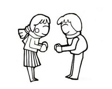 2024大年初二拜年简笔画图片大全