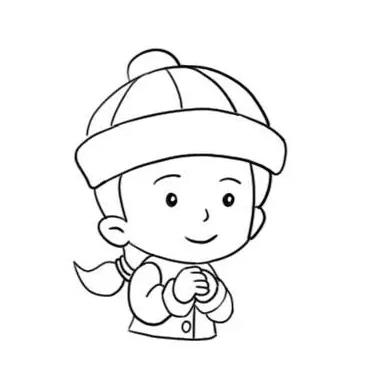 2024大年初二拜年简笔画图片大全