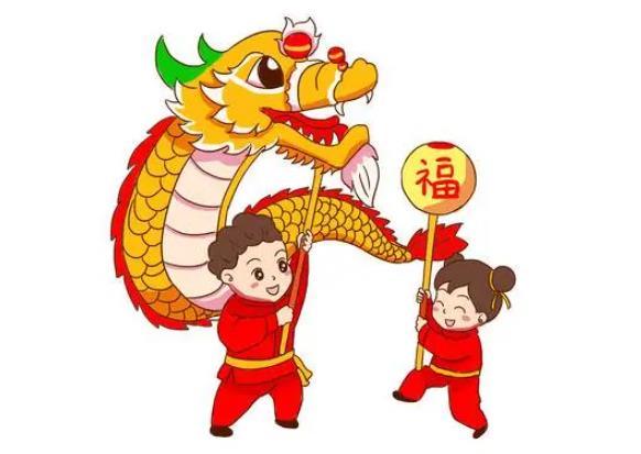 最新版的元宵节舞龙图片简笔画图片分享