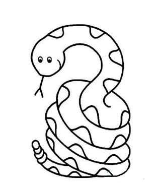 精选生肖蛇简笔画画法图片大全