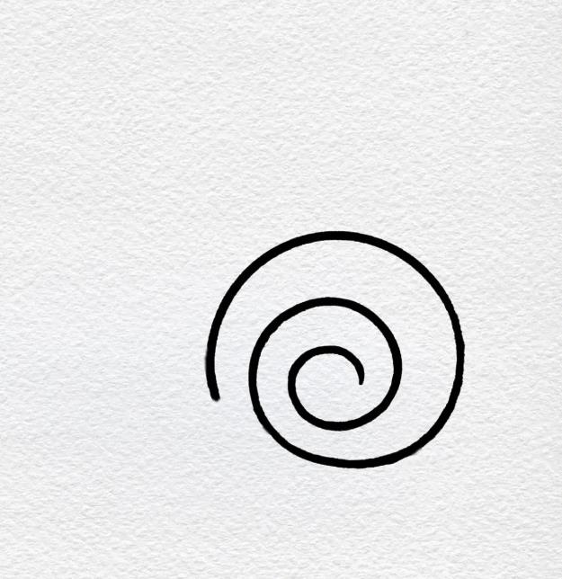 幼儿简笔画:画蜗牛最简单的画法教程