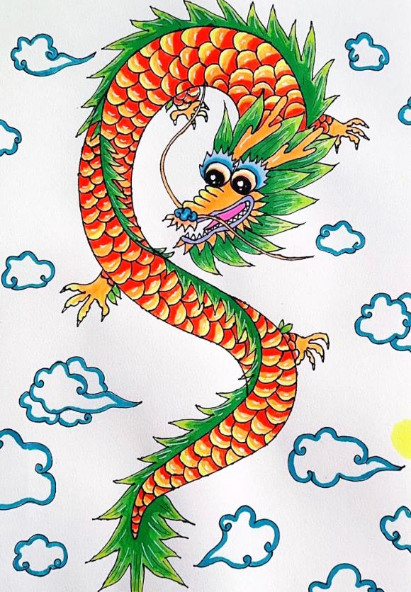 用2024画一条龙简笔画怎么画