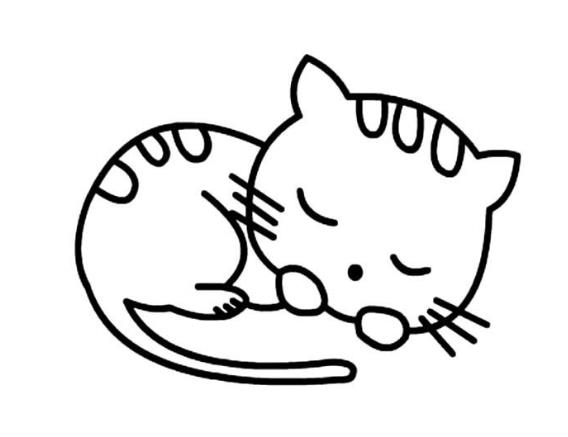 怎么画一只简单的猫可爱简笔画图片分享