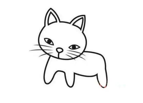 怎么画一只简单的猫可爱简笔画图片分享