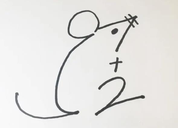 用数字画一个老鼠简笔画图片大全