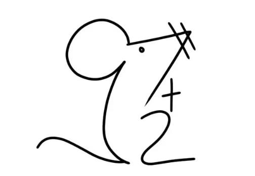 用数字画一个老鼠简笔画图片大全