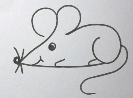 用数字画一个老鼠简笔画图片大全