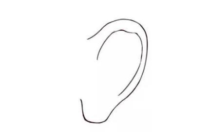 一步一步教你画耳朵简单画法教程图片