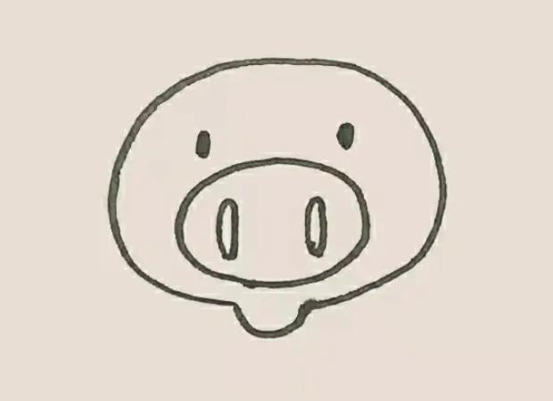 怎么画一只简单的小猪简单图片最新教程