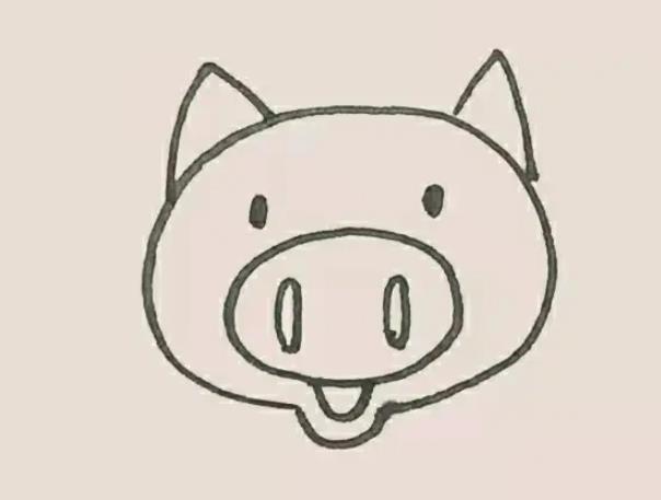 怎么画一只简单的小猪简单图片最新教程
