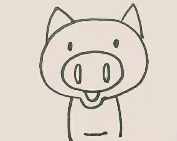 怎么画一只简单的小猪简单图片最新教程
