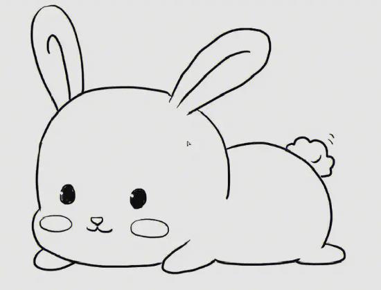 画一只简单的小兔子简笔画最新图片大全