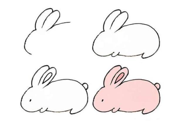画一只简单的小兔子简笔画最新图片大全