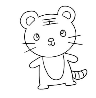 画老虎最简单的画法图片大全欣赏