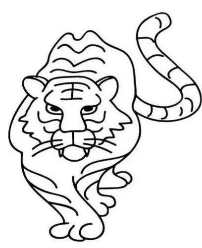 画老虎最简单的画法图片大全欣赏