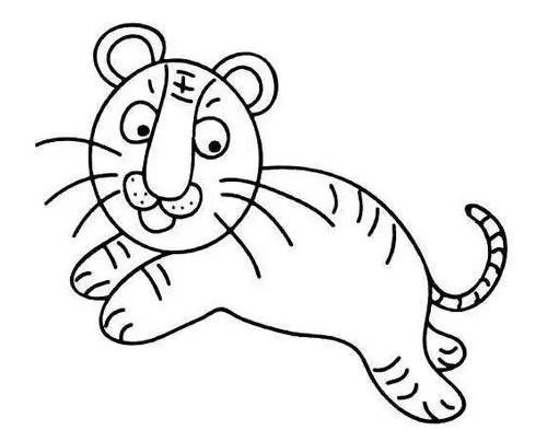 画老虎最简单的画法图片大全欣赏