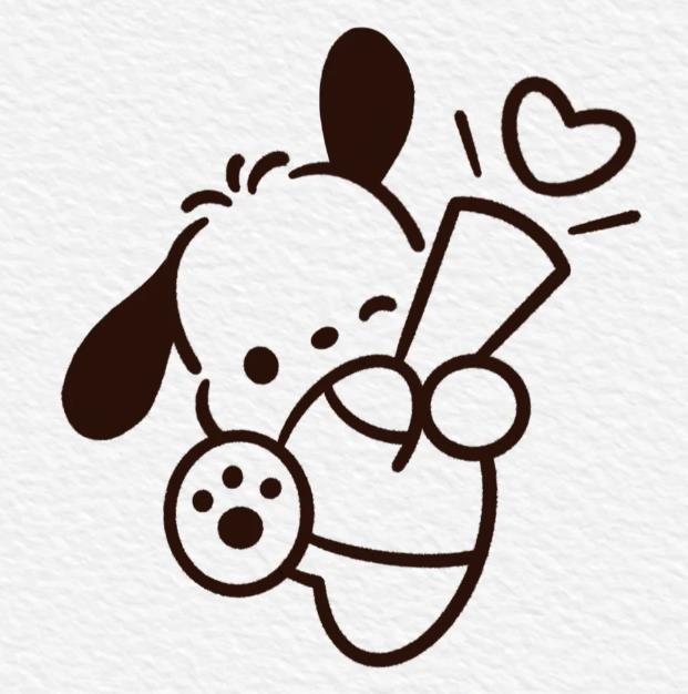 画狗最简单的画法简笔画图片欣赏