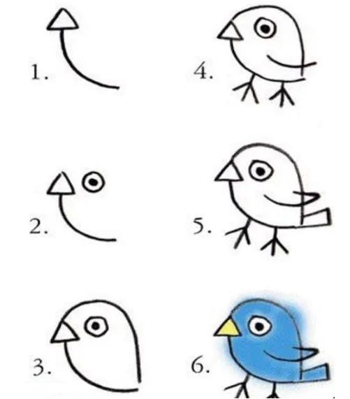 画鸟最简单的画法简笔画图片分享