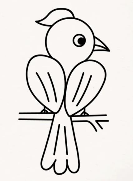 画鸟最简单的画法简笔画图片分享