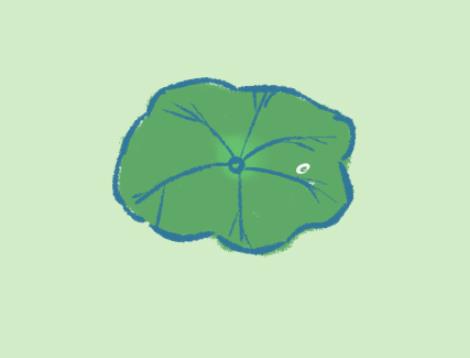 画荷叶最简单的画法简笔画图片欣赏