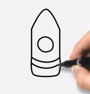 怎么用数字1画火箭图片教程分享