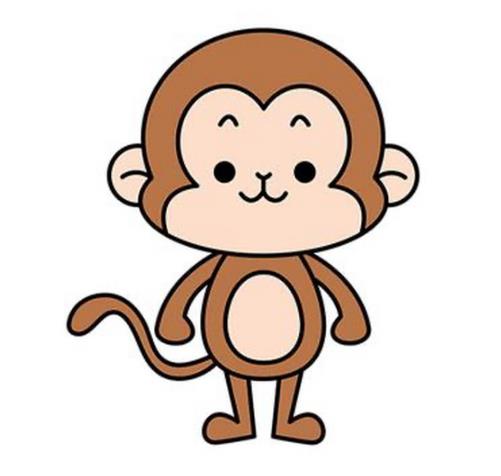 猴子简笔画卡通图片可爱大全分享