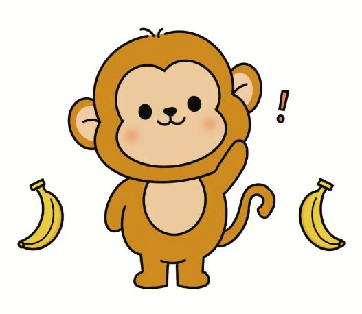 猴子简笔画卡通图片可爱大全分享