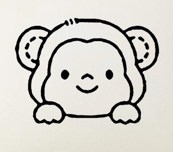 猴子简笔画卡通图片可爱大全分享