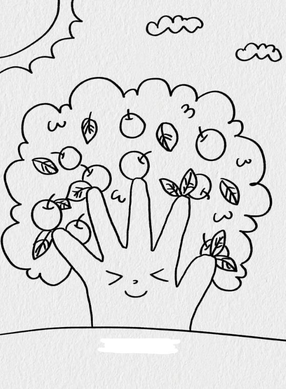 画一棵大树又简单又漂亮三年级