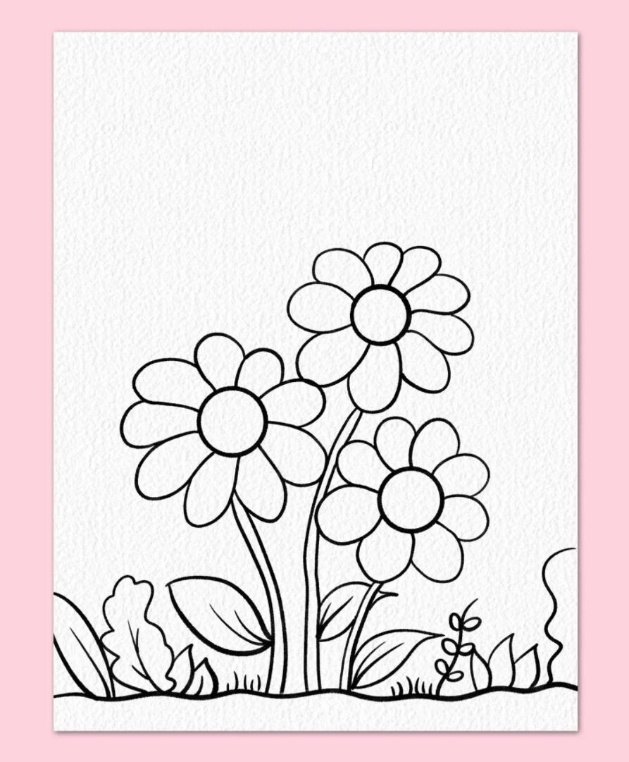 春天花朵简笔画怎么画 花朵简笔画简单又好看