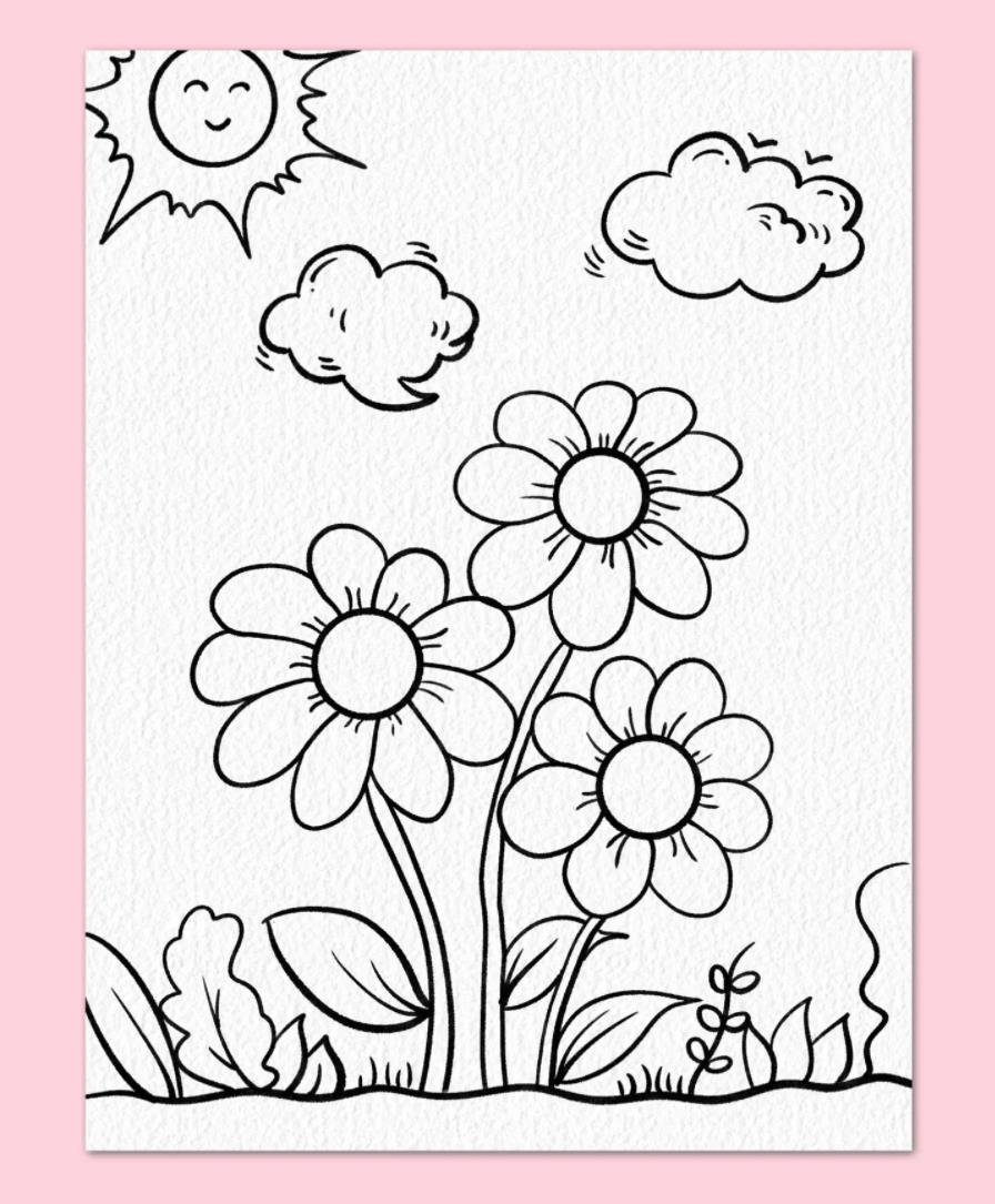 春天花朵简笔画怎么画 花朵简笔画简单又好看