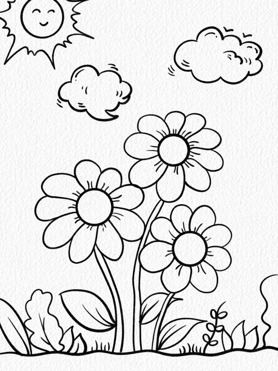 春天花朵简笔画怎么画 花朵简笔画简单又好看