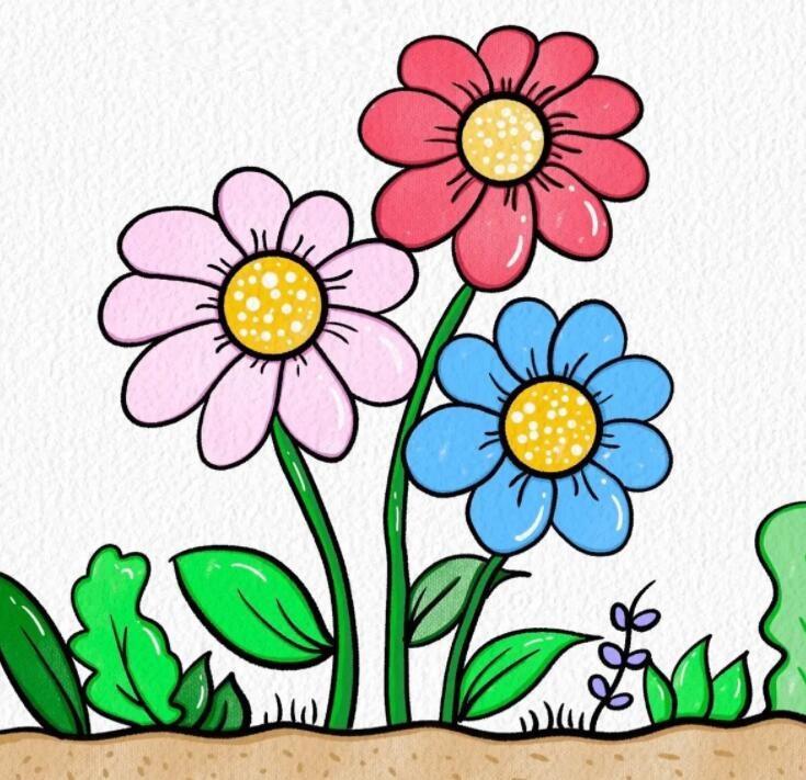 春天花朵简笔画怎么画 花朵简笔画简单又好看