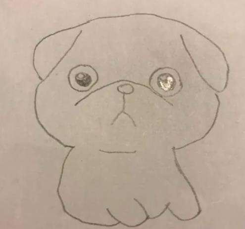 一步一步教我画八哥狗狗简笔画教程图片