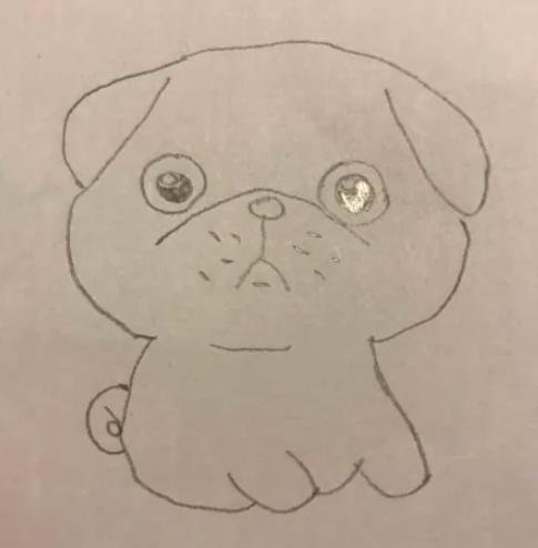 一步一步教我画八哥狗狗简笔画教程图片
