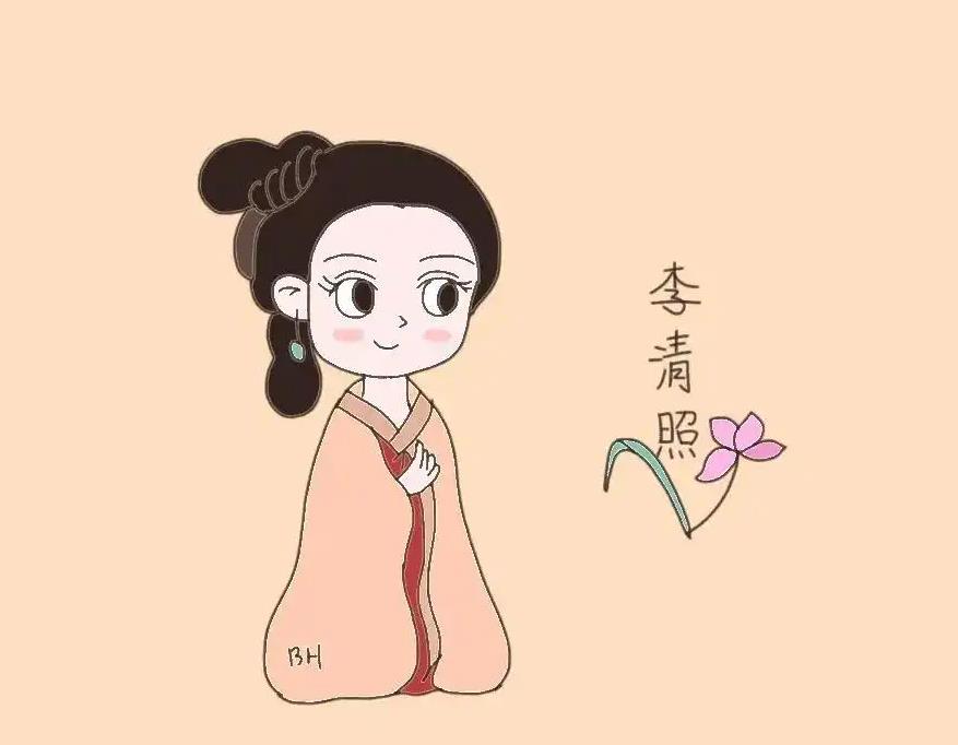 李清照的画法简笔画教程 一步一步教我画李清照