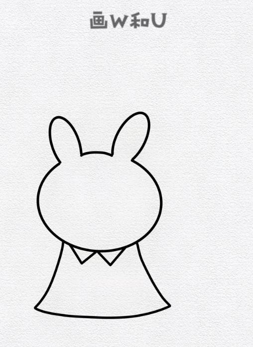 儿童简笔画兔子采蘑菇怎么画教程图片