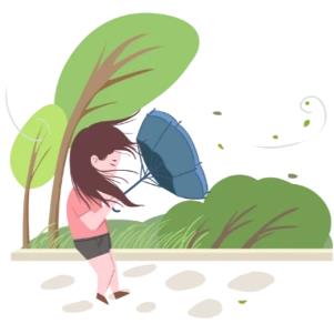 衣服被风吹起的简笔画图片大全