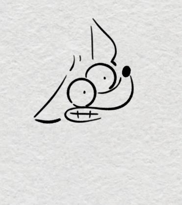 狐狸简笔画步骤图可爱呆萌图片